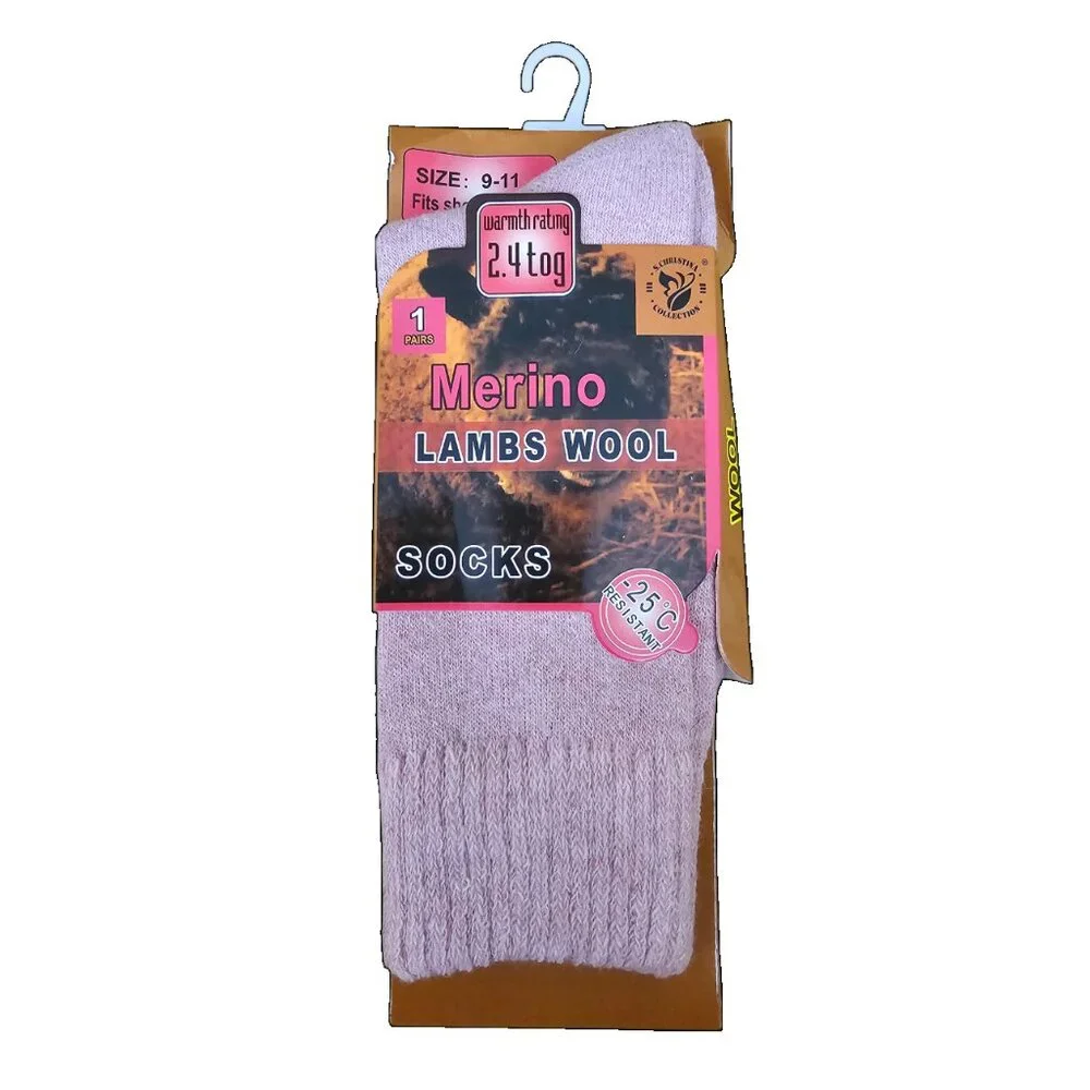Women's Merino Lambs Wool Socks, Bundle of 3 Pairs